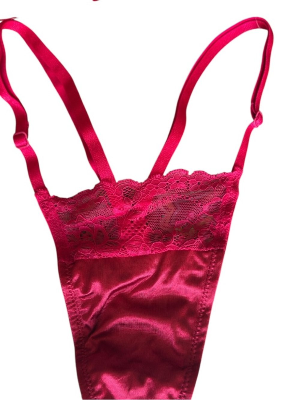 Coquette Red Fringe Lingerie Set Bra & G-String S NWOT Boudoir Tassel - Picture 4 of 8